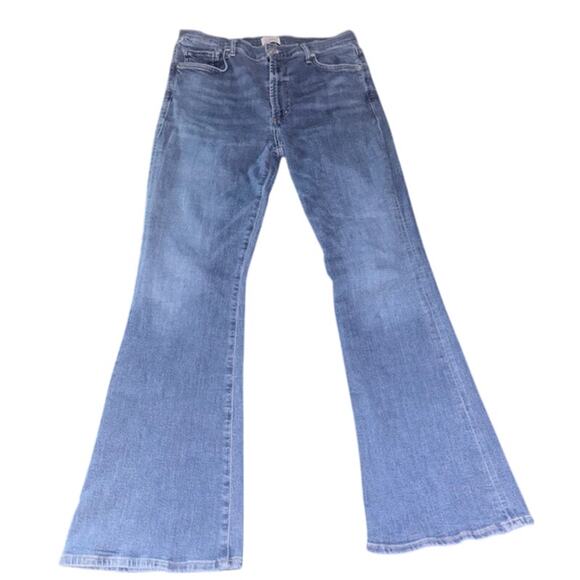 Citizens of Humanity Lilah Flare Jean Size 30 Blue Denim Casual 70s - Picture 1 of 9